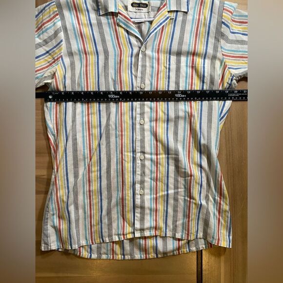 Arrow Multicolor Striped Casual Button Down Shirt - Picture 6 of 6